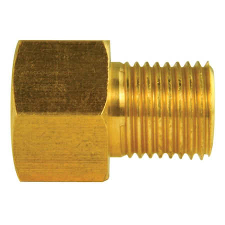 Brass Adapter, Female(7/16-24 Inverted), Male(1/2-20 Inverted), 10/bag
